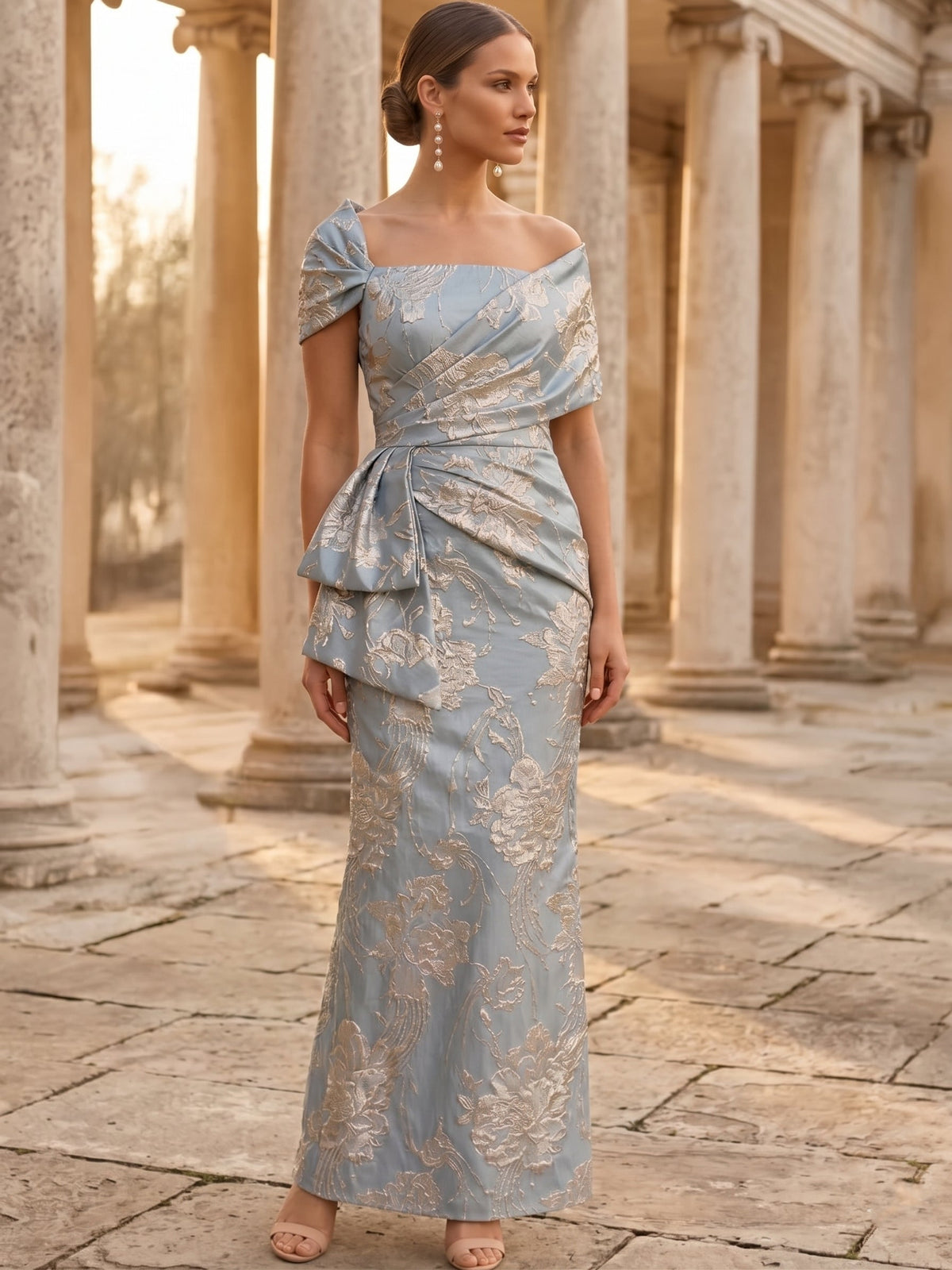 Elegant Short Mother of the Bride Dress — The Rosalie Aurelia | Guest & Gown