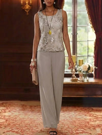 Long Floral Mother of the Bride Dress — The Greta Aurelia | Guest & Gown — view 3