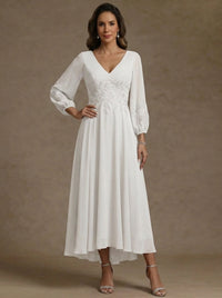 Mother of the Bride Tea Length Dress — The Clemence Aurelia | Guest & Gown