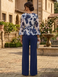 Floral Mother of the Bride Dress with Sleeves — The Celeste Aurelia | Guest & Gown