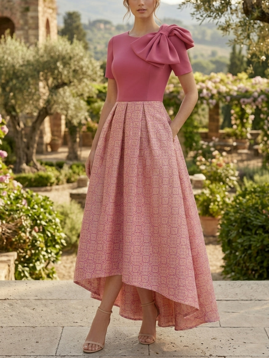 Elegant Mother of the Bride Dress with Sleeves — The Seraphine Aurelia | Guest & Gown