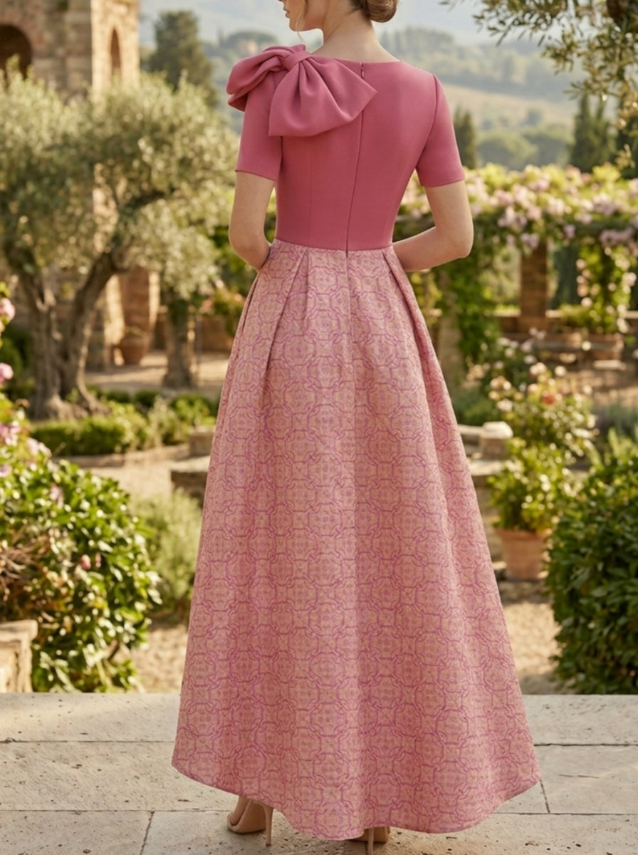 Elegant Mother of the Bride Dress with Sleeves — The Seraphine Aurelia | Guest & Gown