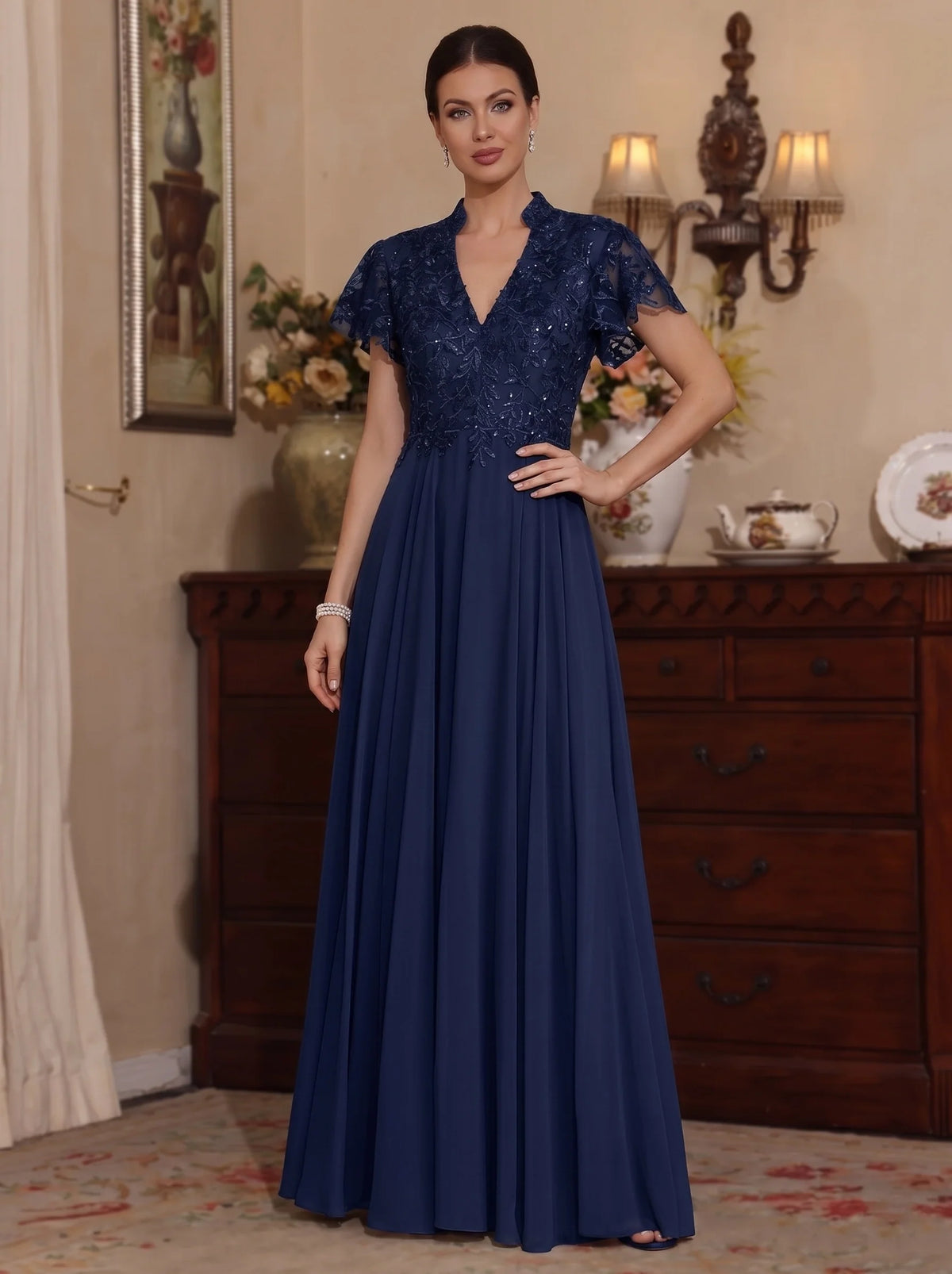 Elegant Short Mother of the Bride Dress — The Uma Seraphine | Guest & Gown