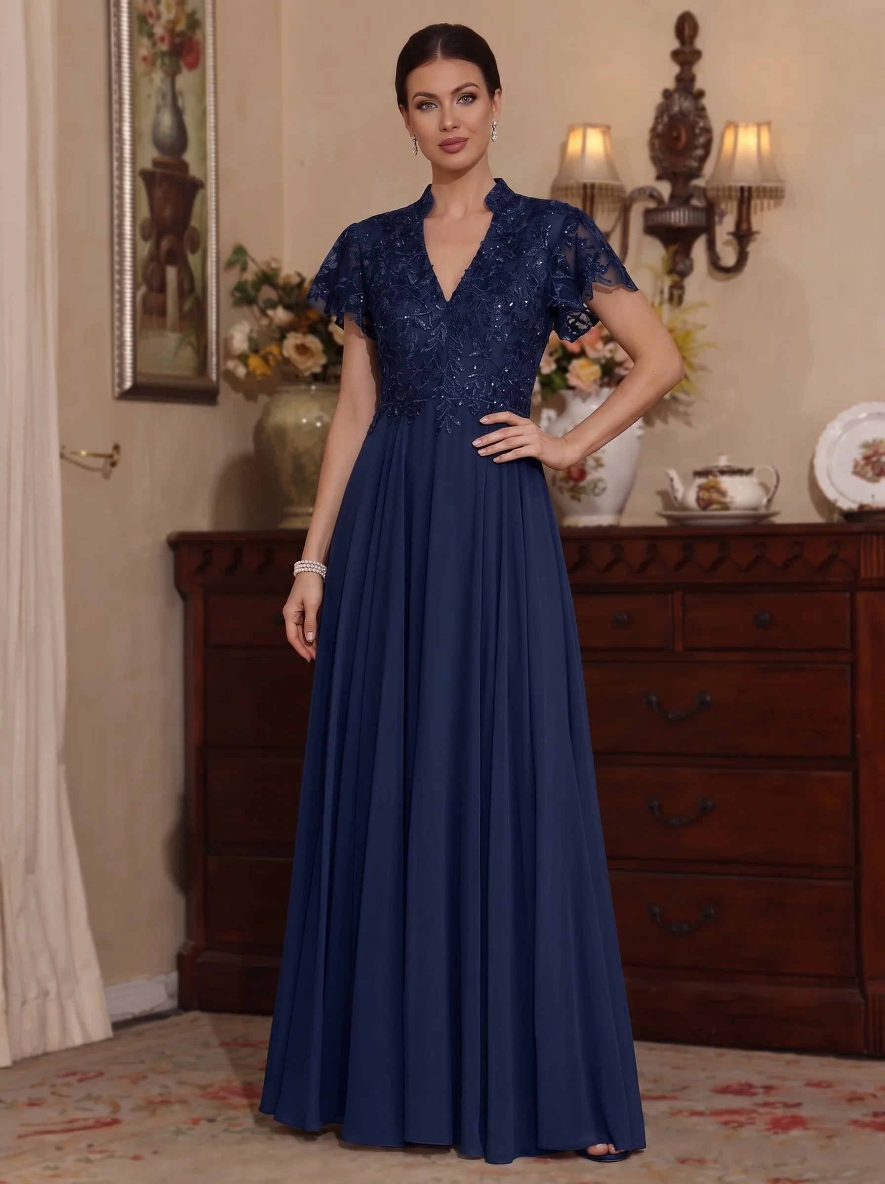 Elegant Short Mother of the Bride Dress — The Uma Seraphine | Guest & Gown