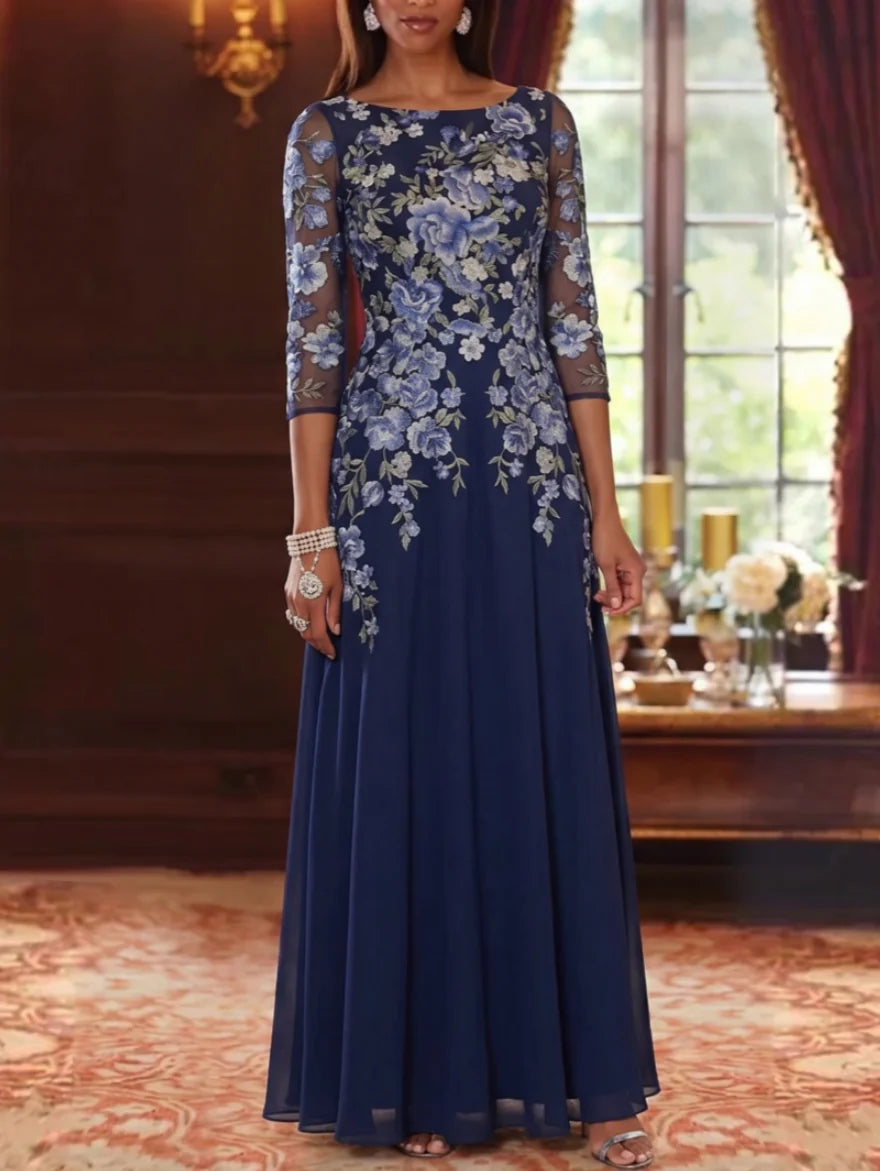 Long Mother of the Bride Dress with Sleeves — The Lavinia Seraphine | Guest & Gown