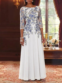 Long Mother of the Bride Dress with Sleeves — The Lavinia Seraphine | Guest & Gown — view 4