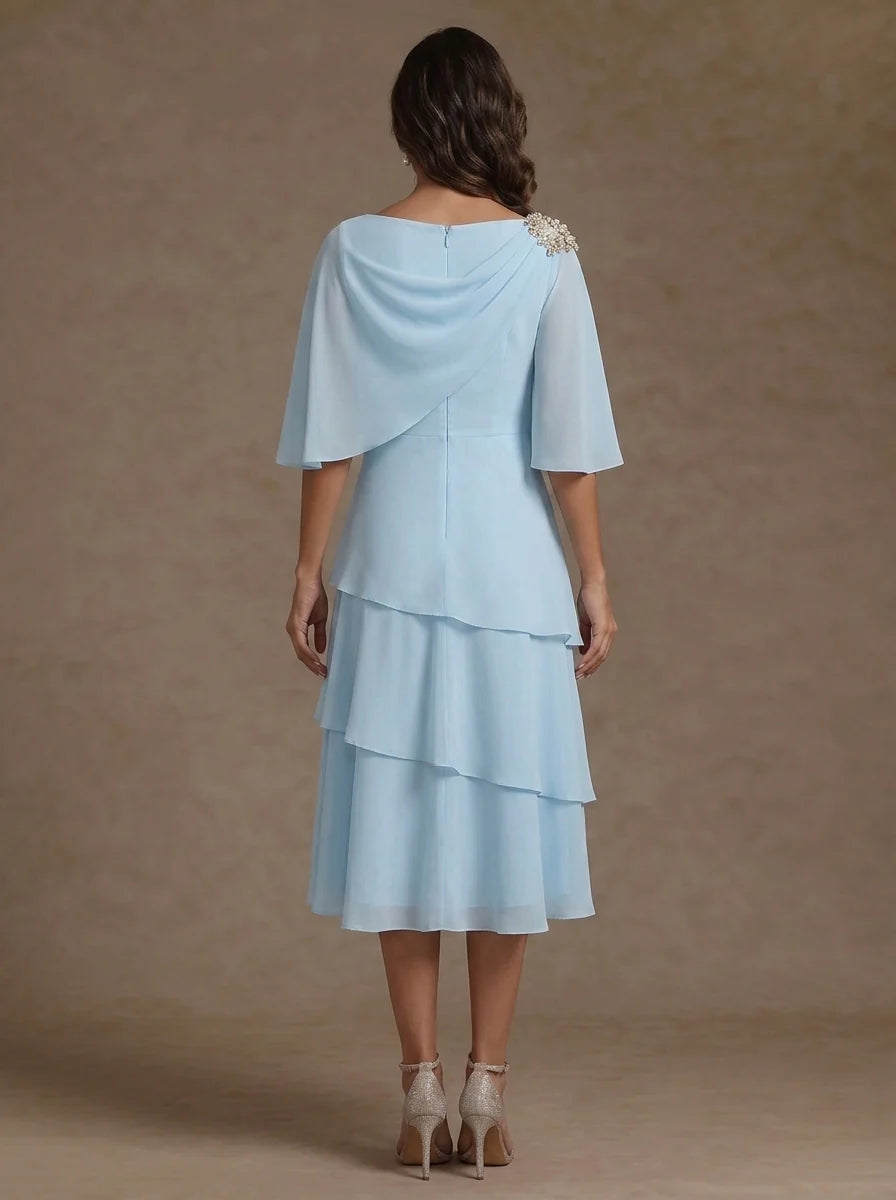 Tea Length Mother of the Bride Dress — The Yvette Seraphine | Guest & Gown