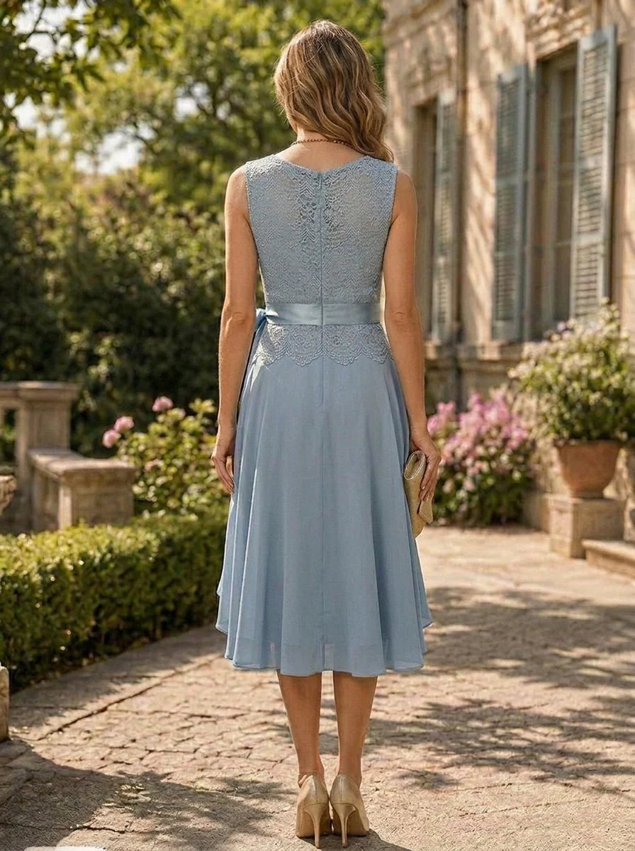 Mother of the Bride Tea Length Jacket Dress — The Rosalind Seraphine | Guest & Gown