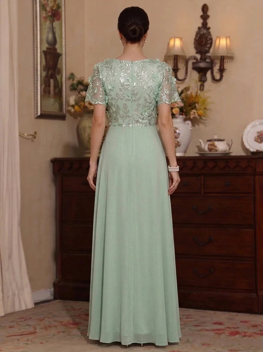 Long Mother of the Bride Dress with Sleeves — The Vada | Guest & Gown