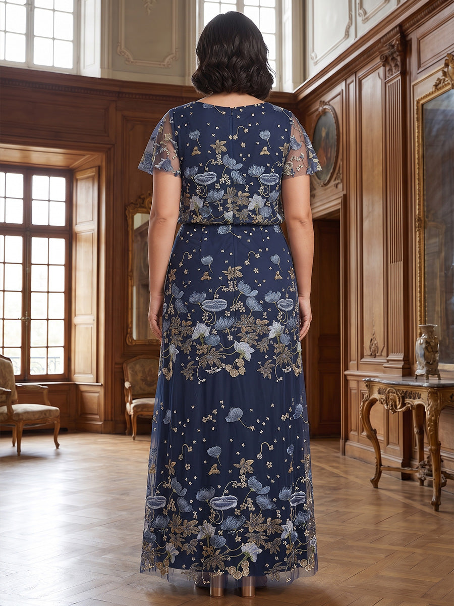 Plus Size A-Line Mother of the Bride Dress — The Winter | Guest & Gown — view 2