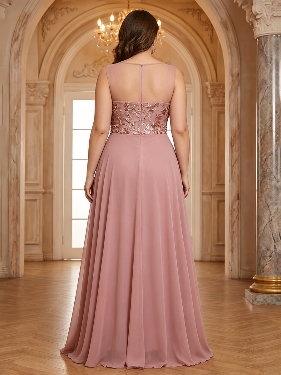 Plus Size Mother of the Bride Dress — The Oriane | Guest & Gown — view 2