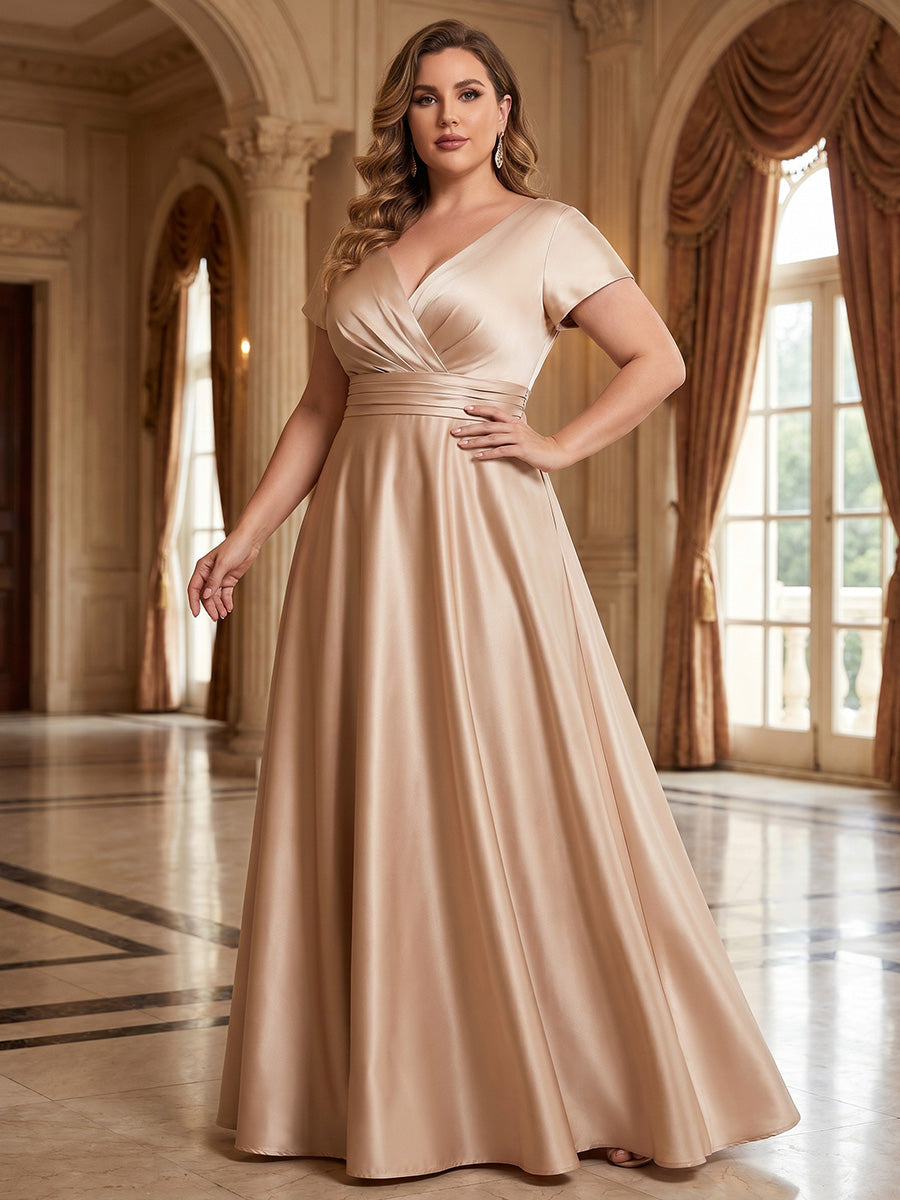 A-Line Plus Size Mother of the Bride Dress — The Manon | Guest & Gown