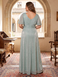 Plus Size Mother of the Bride Dress with Sleeves — The Leonie | Guest & Gown