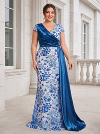 Plus Size Long Mother of the Bride Dress — The Honor | Guest & Gown