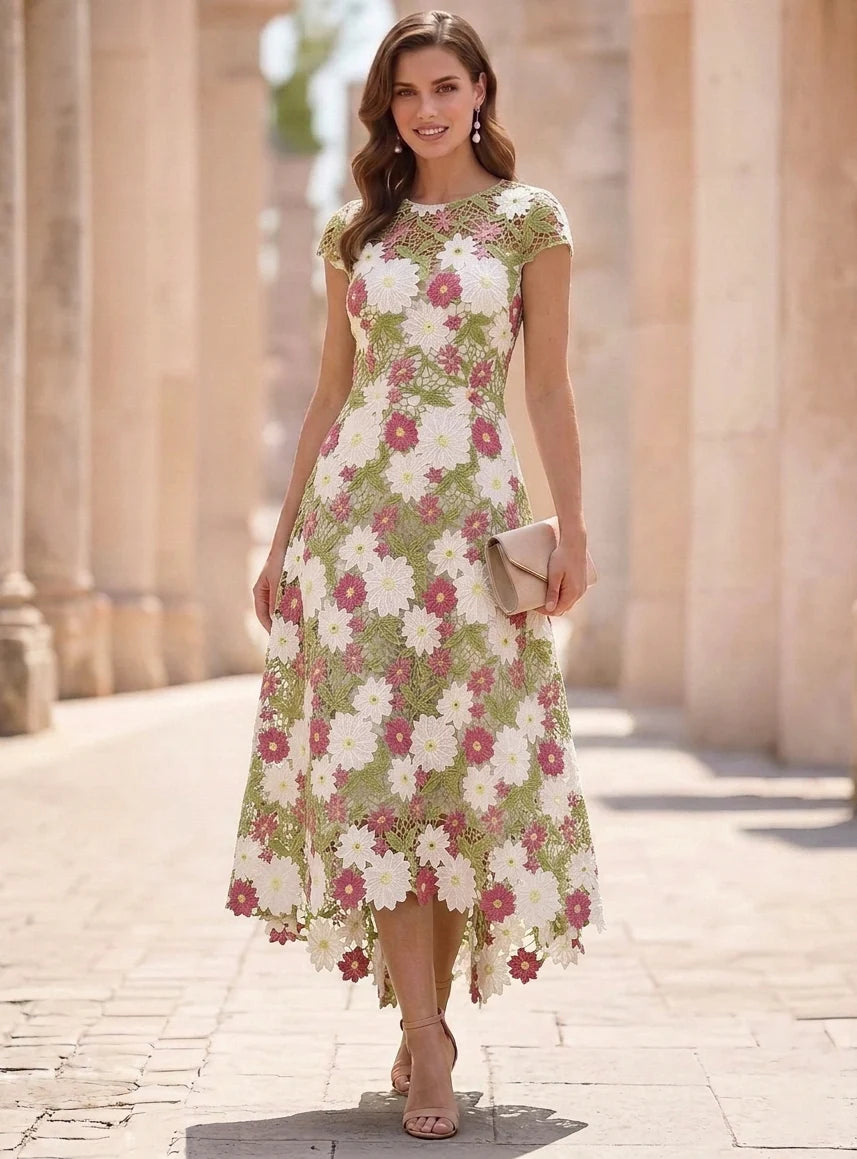 Mother of the Bride Tea Length Dress — The Vera | Guest & Gown — view 3