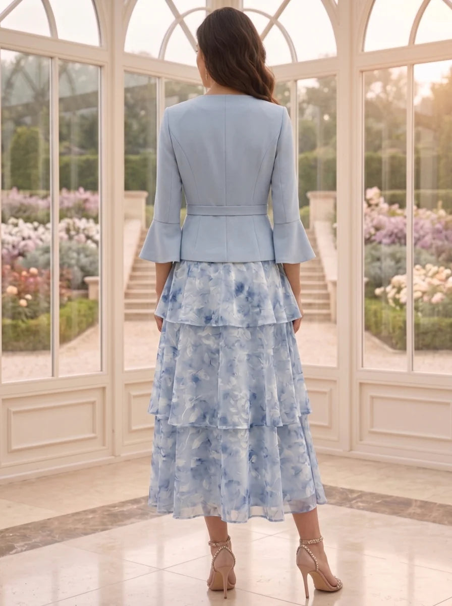 Mother of the Bride Tea Length Dress — The Uma | Guest & Gown