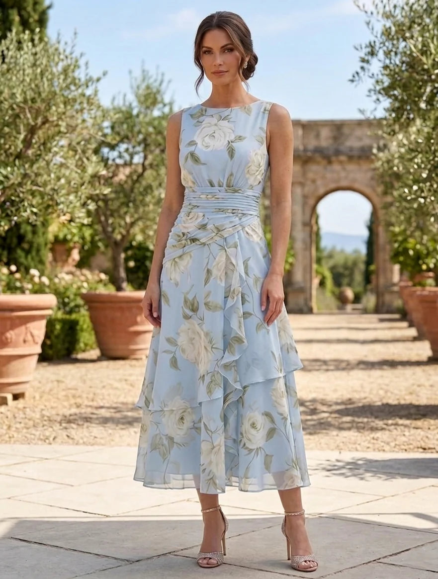 Tea Length Mother of the Bride Dress — The Tessa | Guest & Gown — view 3