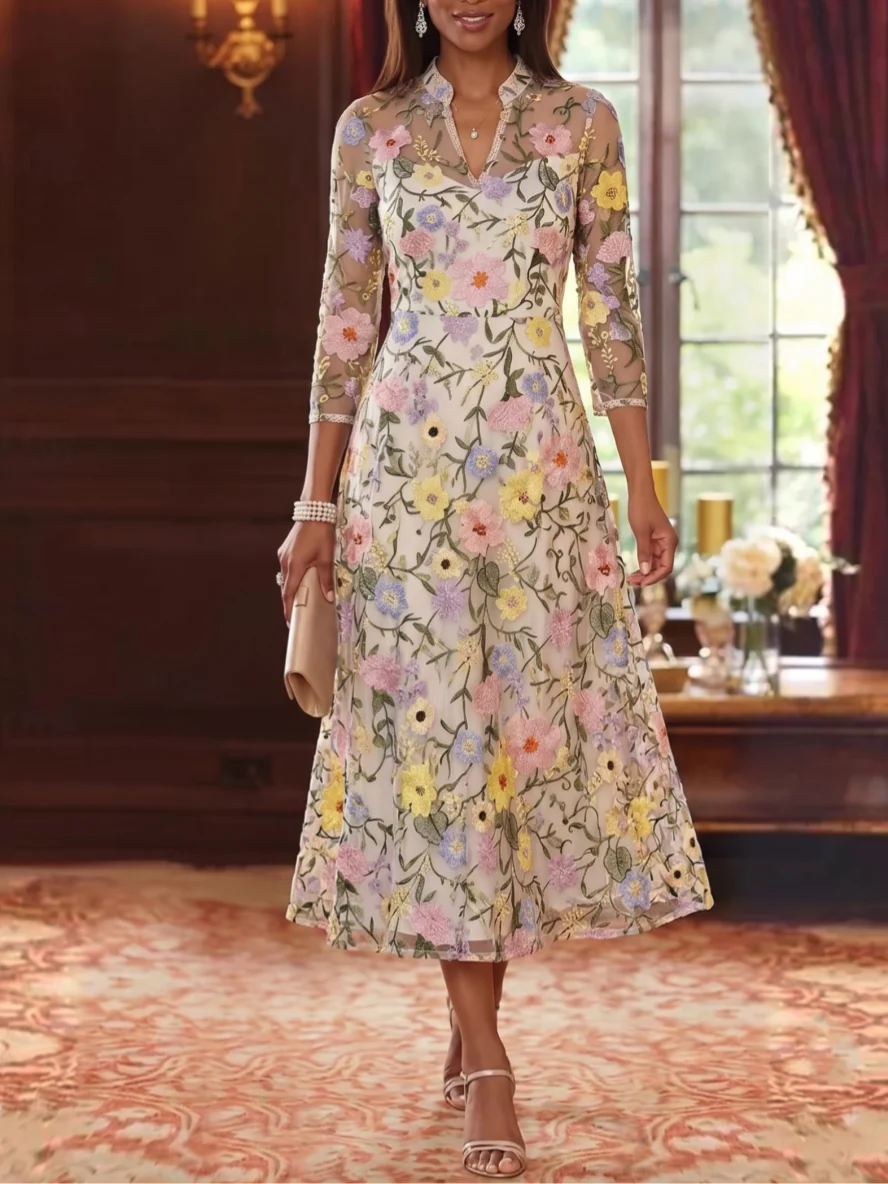 Tea Length Mother of the Bride Dress — The Elowen | Guest & Gown