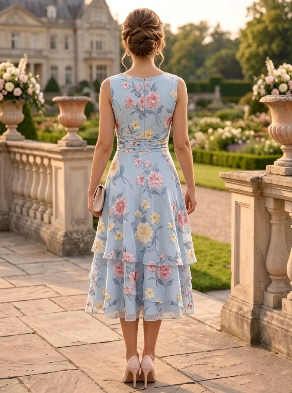 Tea Length Jacket Mother of the Bride Dress — The Carys | Guest & Gown