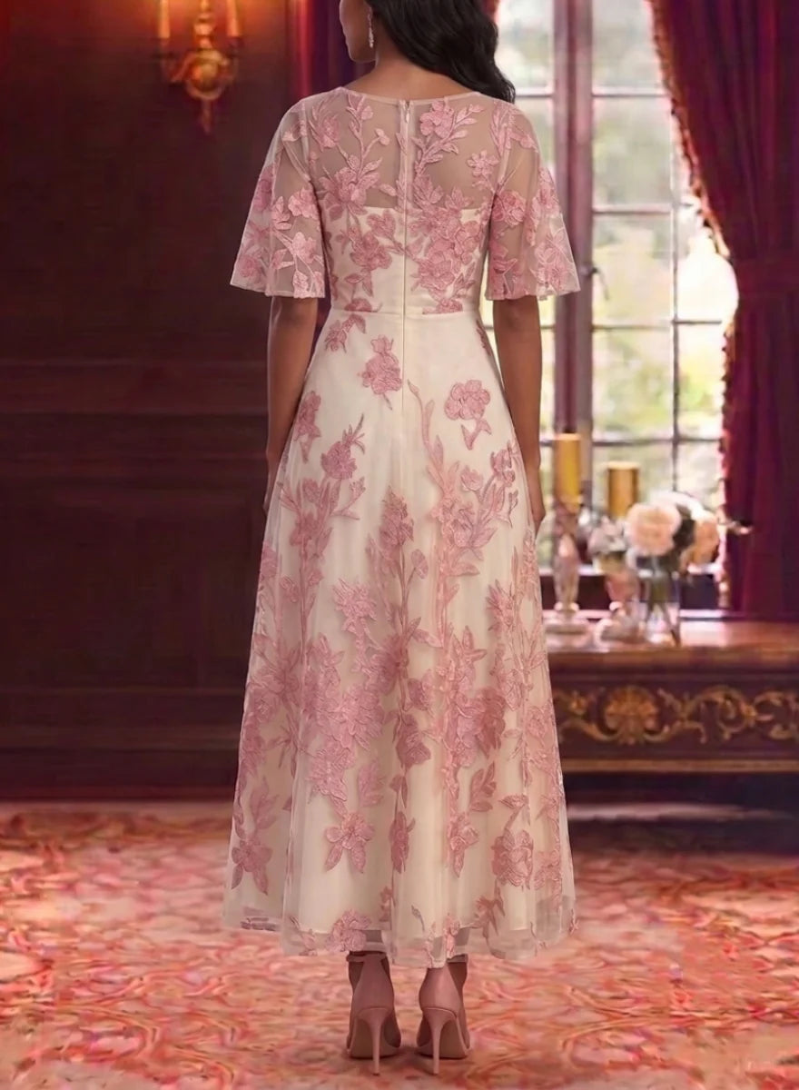 Short Mother of the Bride Dress with Sleeves — The Alba | Guest & Gown