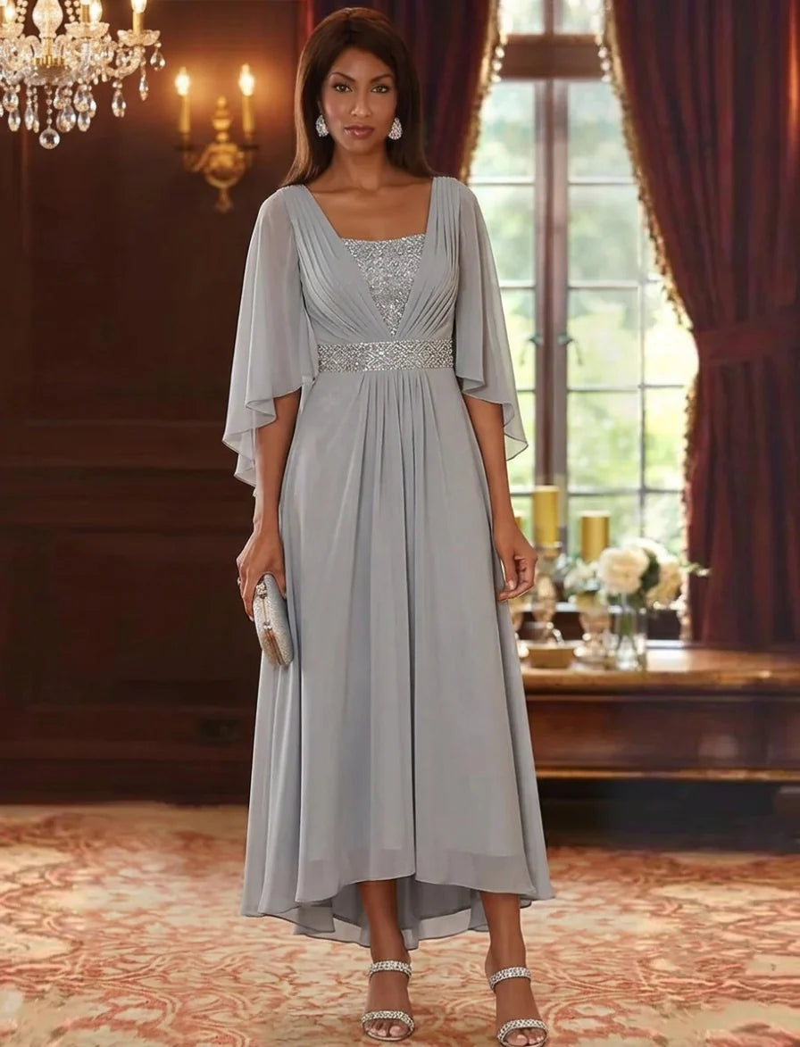 Tea Length Mother of the Bride Dress — The Una | Guest & Gown