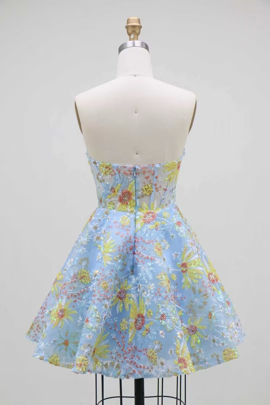 Strapless Homecoming Dress — The Ione Vivienne | Guest & Gown — view 3