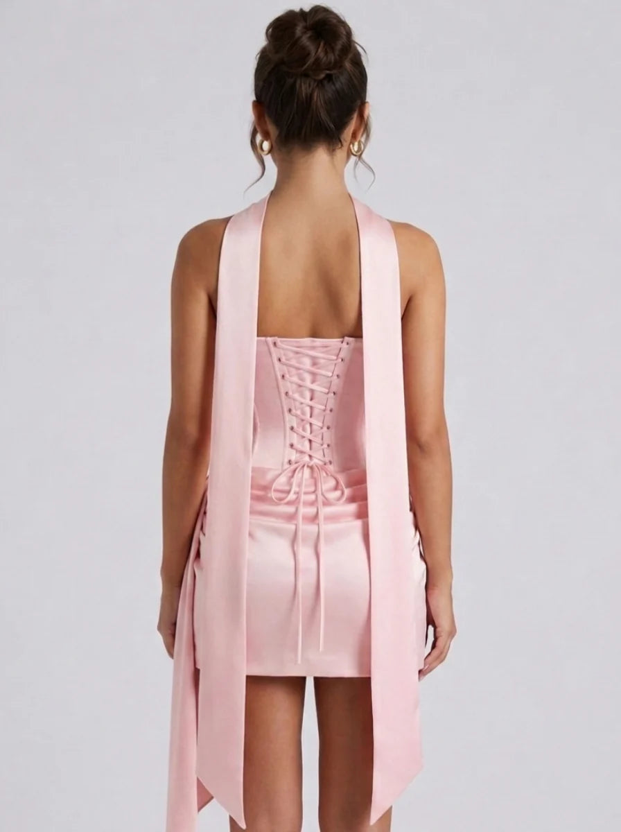 Satin Homecoming Dress — The Quinn | Guest & Gown