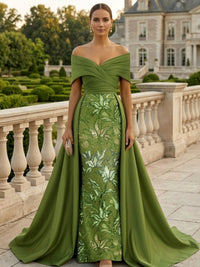 Floral Formal Dress — The Leocadie Celeste | Guest & Gown