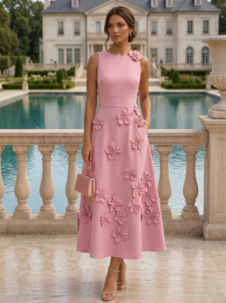 Length Cocktail Dress — The Quinn Celeste | Guest & Gown