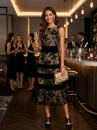 Length Cocktail Dress — The Lila Vivienne | Guest & Gown — view 3