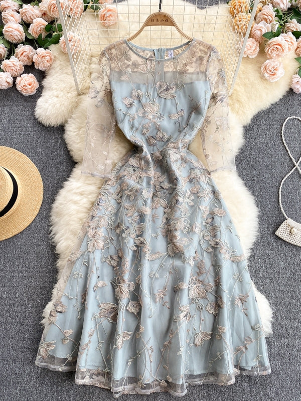 Tea Length Wedding Guest Dress — The Sloane Isla | Guest & Gown