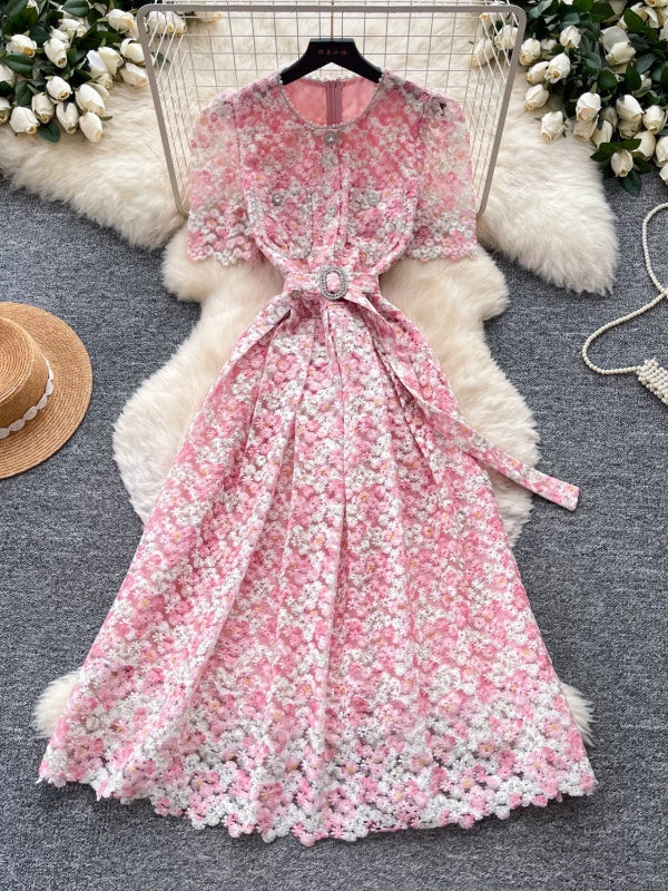 Tea Length Wedding Guest Dress — The Tallulah Isla | Guest & Gown — view 2