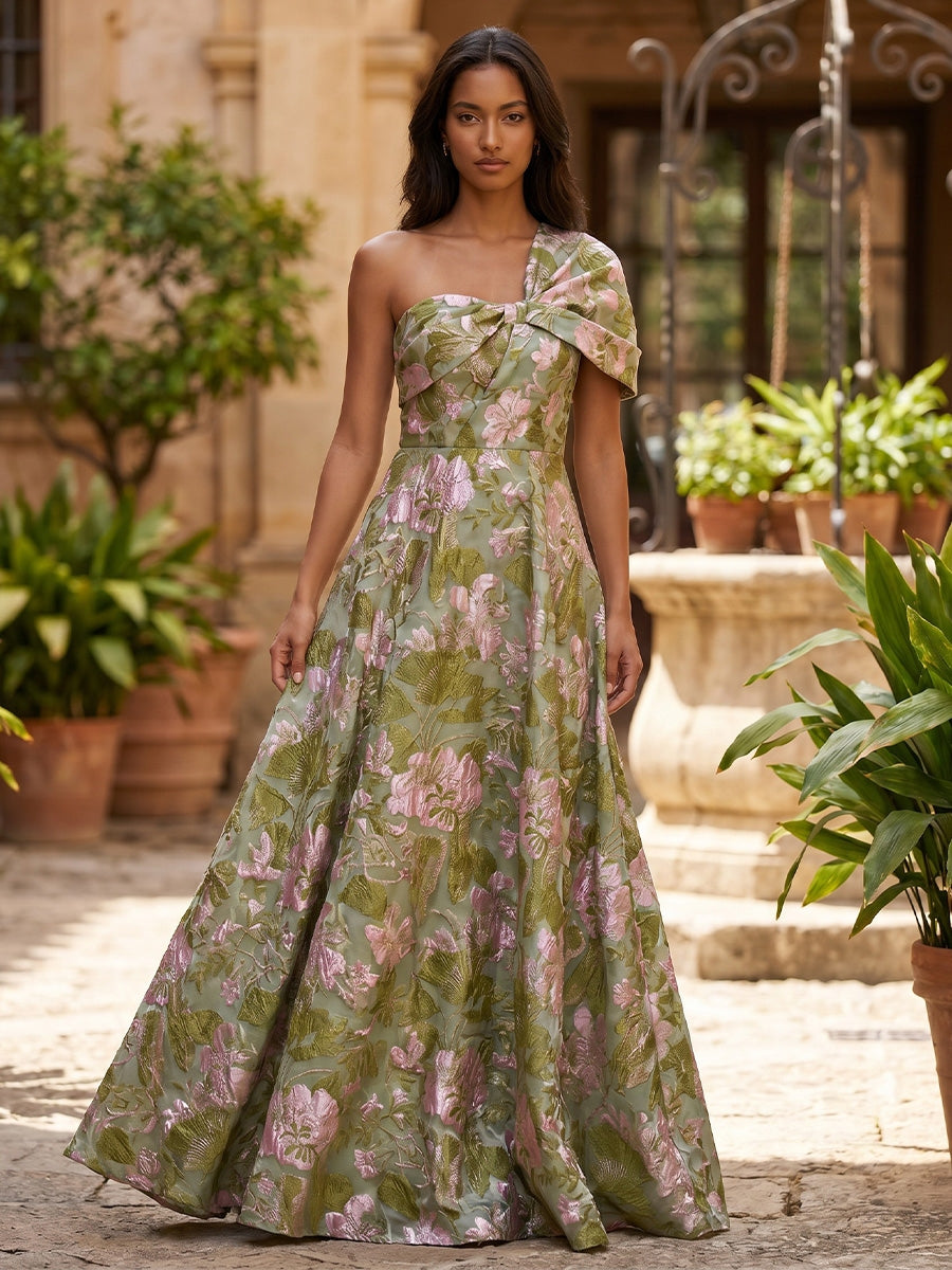 Floral Formal Dress — The Saskia Isla | Guest & Gown — view 3