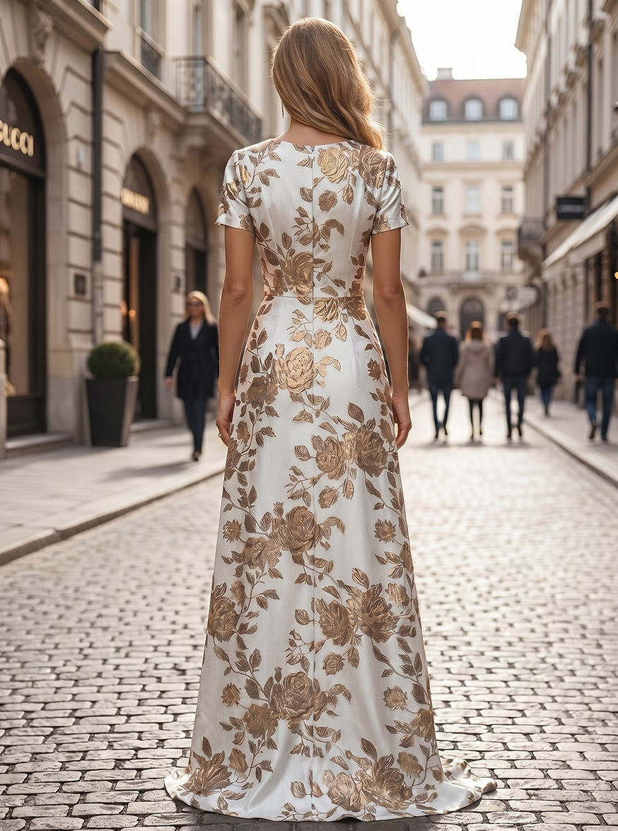 Floral Formal Dress — The Reyna Isla | Guest & Gown — view 2
