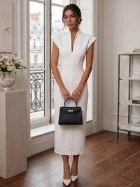 Tea Length White Dress — The Joss Seraphine | Guest & Gown