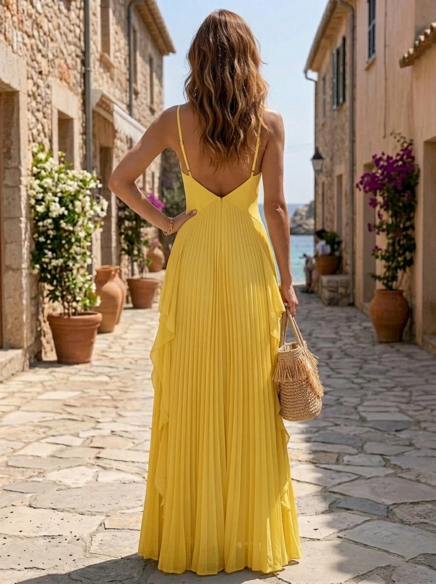 A-Line Chiffon Maxi Formal Dress — The Kerensa Seraphine | Guest & Gown