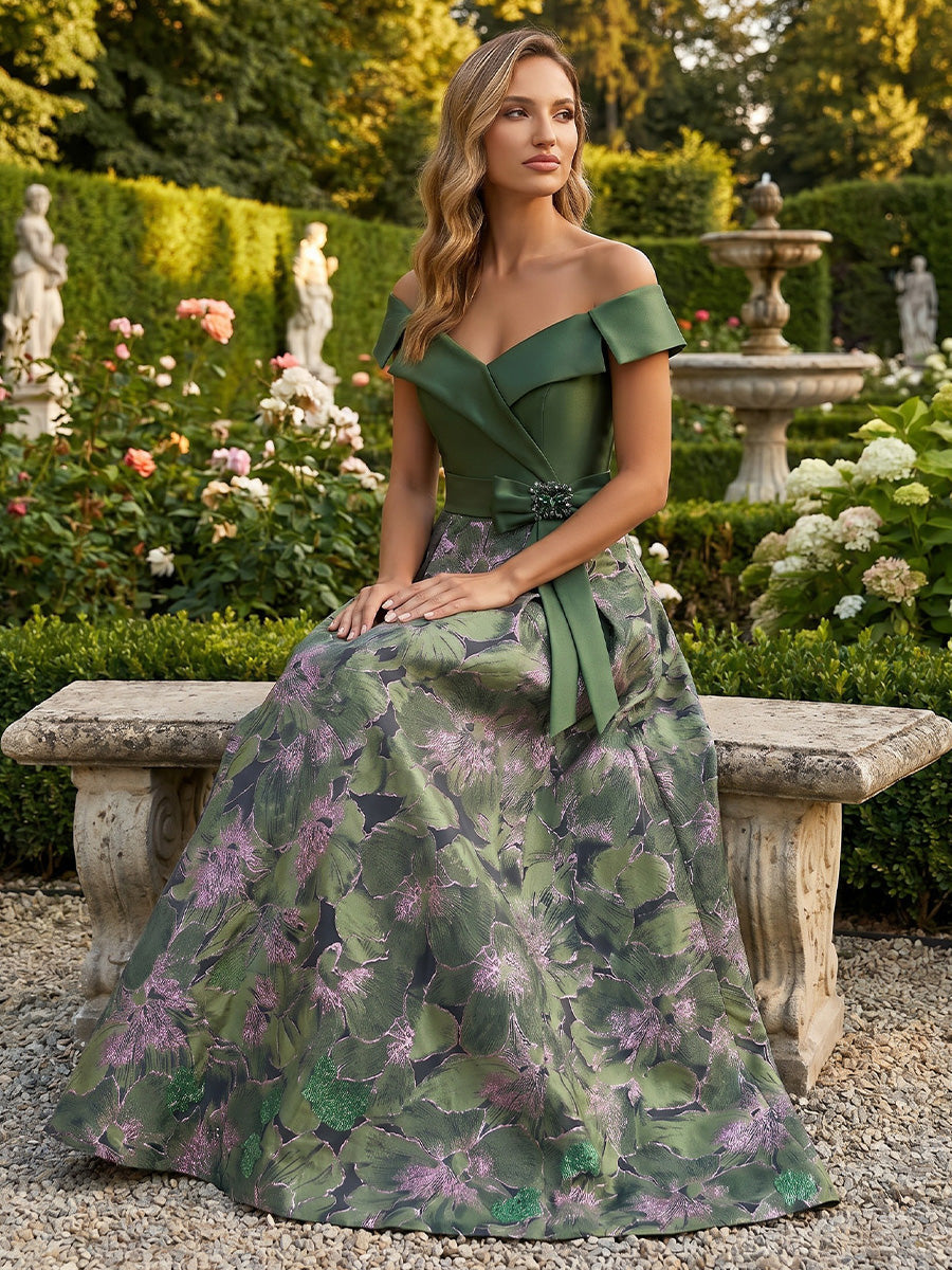 Floral Formal Dress — The Alba Seraphine | Guest & Gown — view 4
