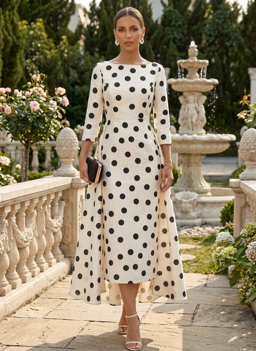 Tea Length Cocktail Dress — The Dahlia Seraphine | Guest & Gown