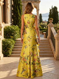 A-Line Satin Maxi Formal Dress — The Quinn Seraphine | Guest & Gown — view 2