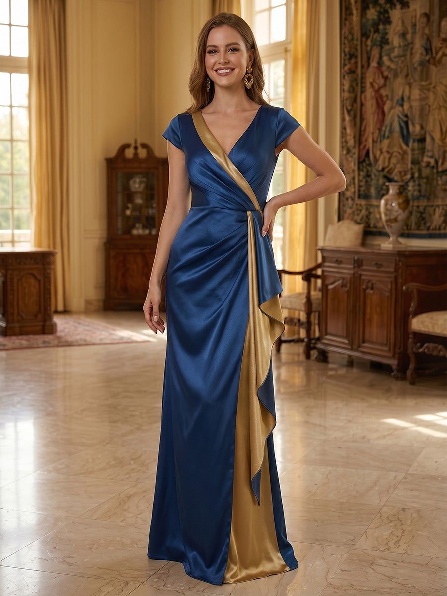 A-Line Satin Maxi Formal Dress — The Piper | Guest & Gown
