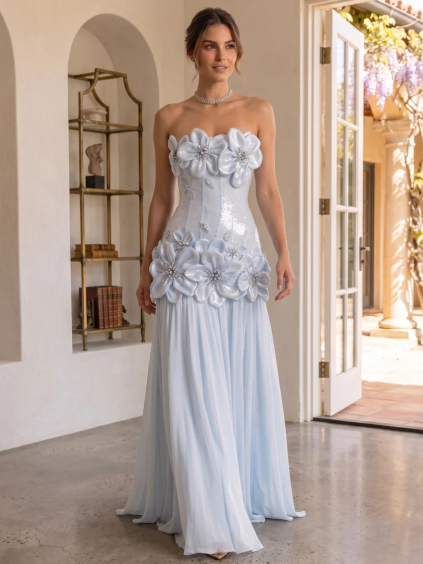Floral Evening Dress — The Kaia | Guest & Gown