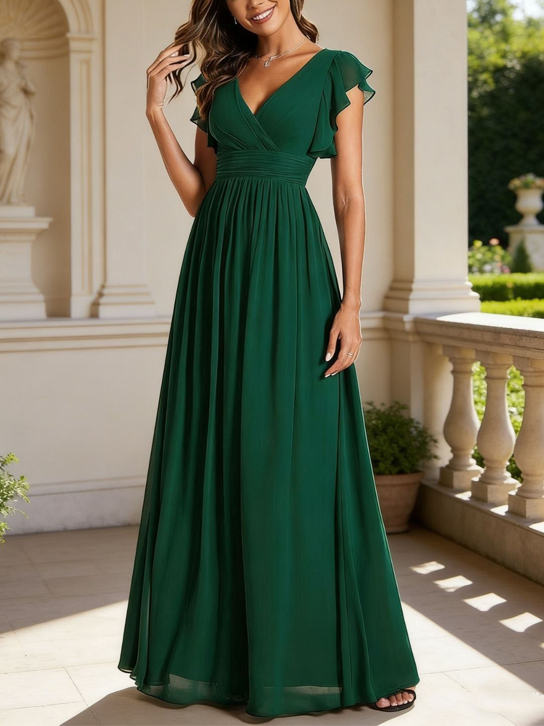 Floor Length Bridesmaid Dress — The Rosalie Seraphine | Guest & Gown — view 2