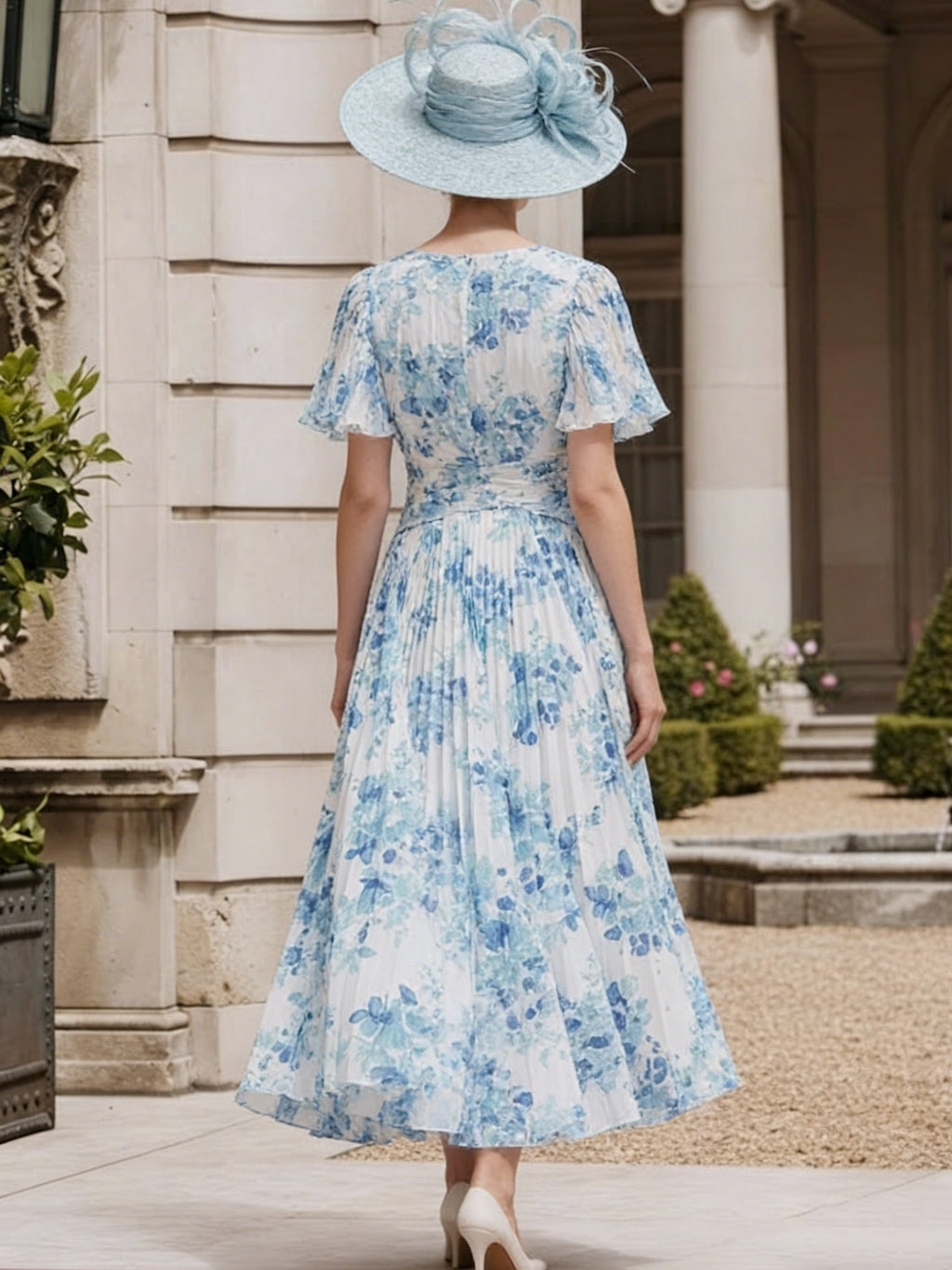 Tea Length Mother of the Bride Dress — The Maeve | Guest & Gown — view 2