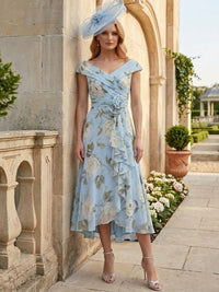 Tea Length Mother of the Bride Dress — The Noor | Guest & Gown