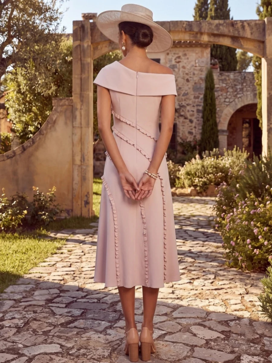 Tea Length Mother of the Bride Dress — The Hattie | Guest & Gown