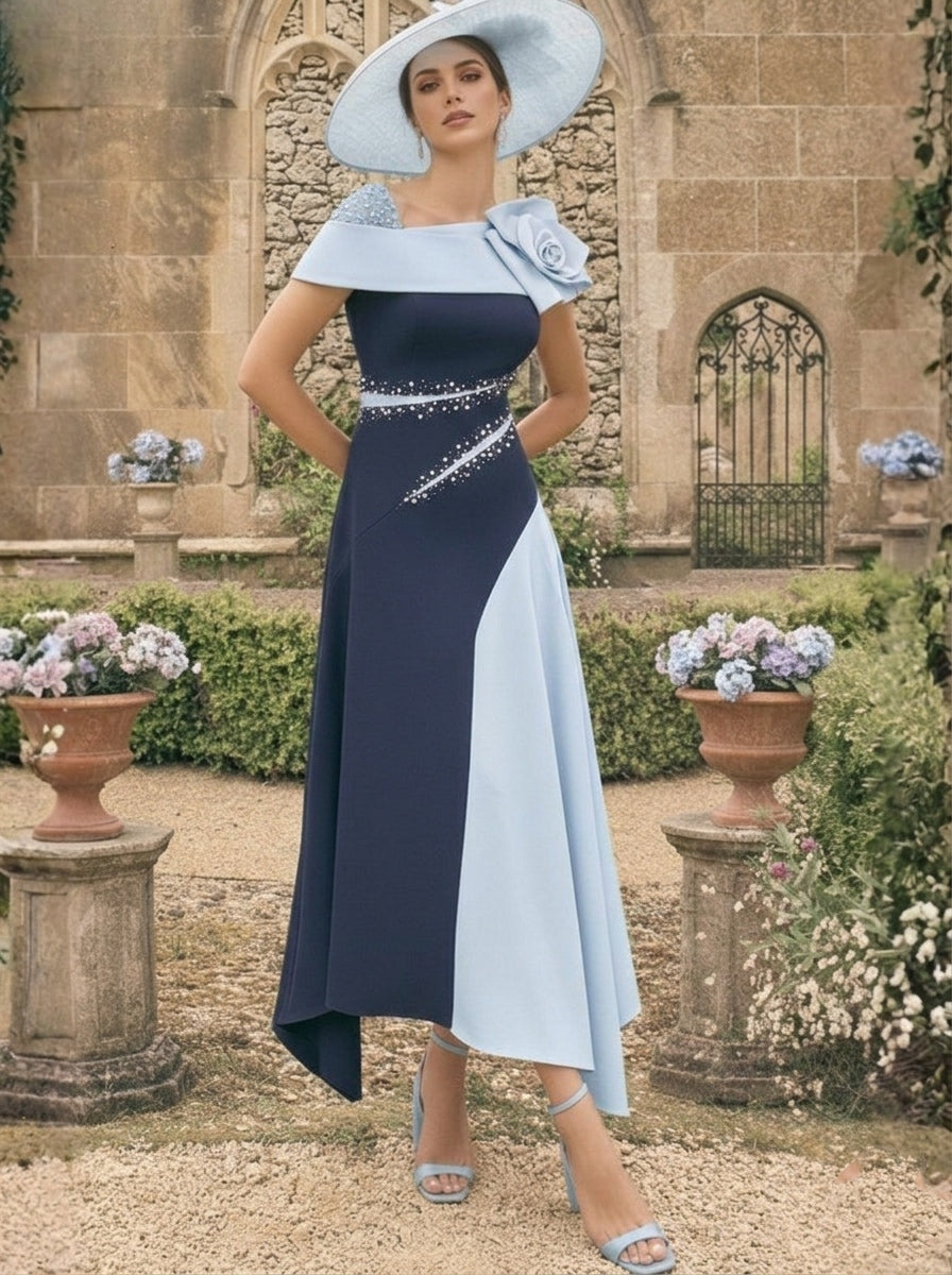 One Shoulder Mother of the Bride Dress — The Joss | Guest & Gown — view 10
