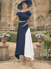 One Shoulder Mother of the Bride Dress — The Joss | Guest & Gown — view 11