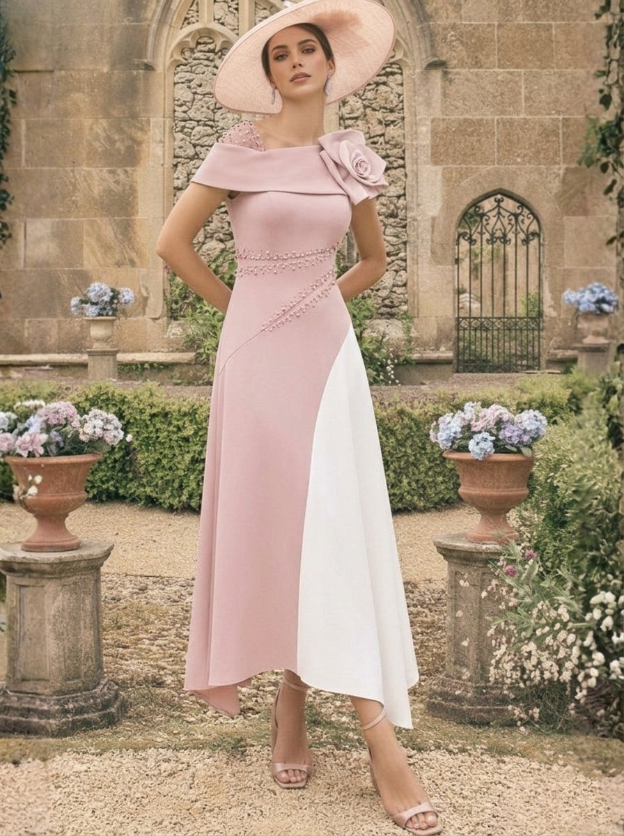 One Shoulder Mother of the Bride Dress — The Joss | Guest & Gown — view 13