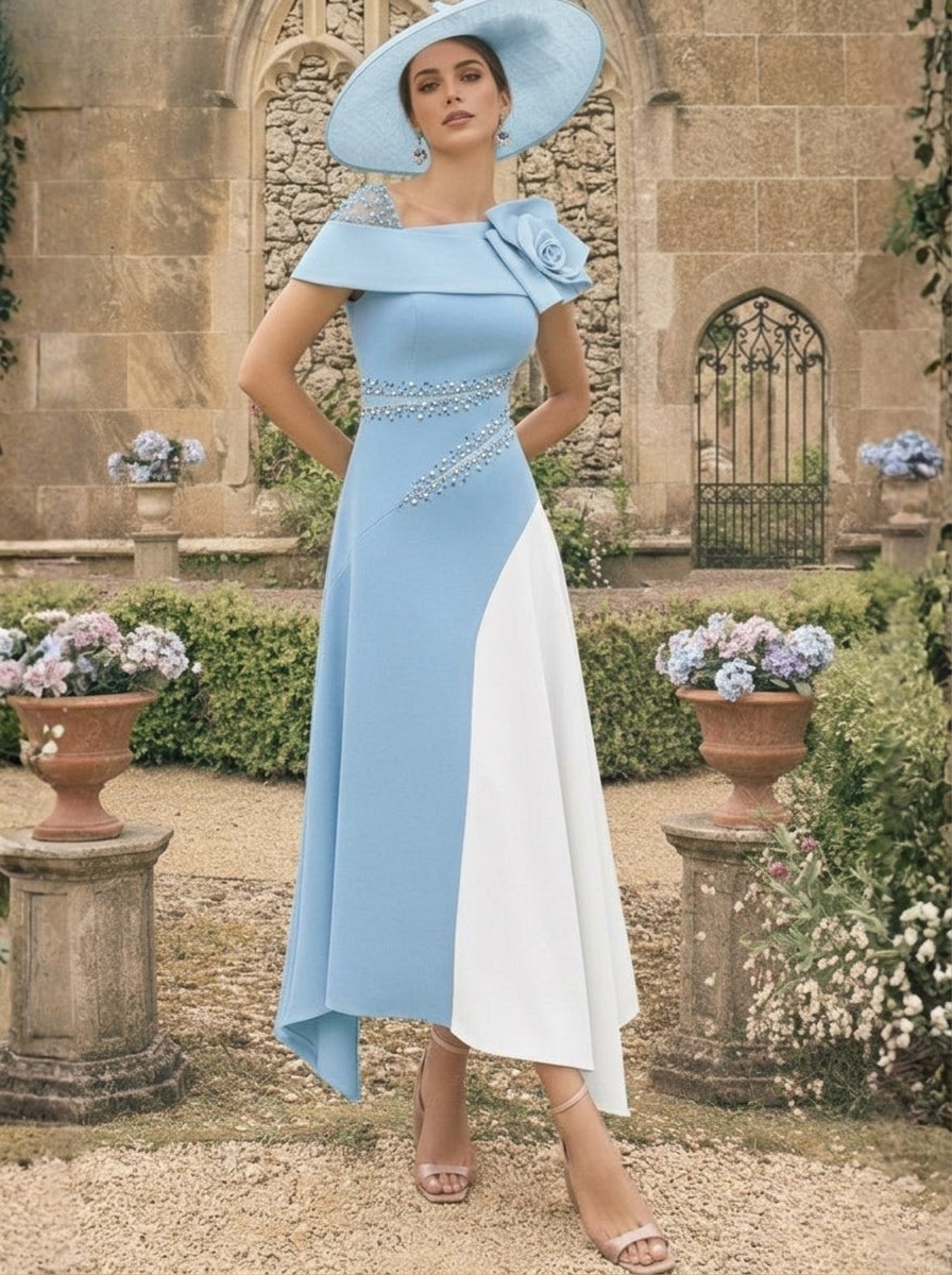 One Shoulder Mother of the Bride Dress — The Joss | Guest & Gown — view 14